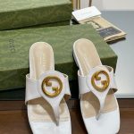 Gucci Blondie Thong Sandal White For Women ‎‎739048 C9D00 9022