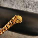 Celine Chain Shoulder Bag Triomphe In Shiny Black Gold Tone/Brown/Balck Sliver Tone For Women‎ 13in/33cm