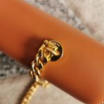 Celine Chain Shoulder Bag Triomphe In Shiny Black Gold Tone/Brown/Balck Sliver Tone For Women‎ 13in/33cm