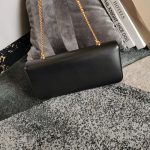 Celine Chain Shoulder Bag Triomphe In Shiny Black Gold Tone/Brown/Balck Sliver Tone For Women‎ 13in/33cm