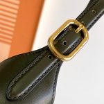 Prada Cleo Brushed Shoulder Bag Brown/Green Khaki For Women 10.6 in / 27 cm
