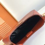 Prada Cleo Brushed Shoulder Bag Brown/Green Khaki For Women 10.6 in / 27 cm