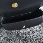 Celine Clutch On Strap Tabou In Triomphe Smooth White/Brown/Black For Women‎ 7in/18cm 10I593DQ1.01CK