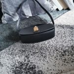 Celine Clutch On Strap Tabou In Triomphe Smooth White/Brown/Black For Women‎ 7in/18cm 10I593DQ1.01CK