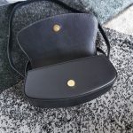 Celine Clutch On Strap Tabou In Triomphe Smooth White/Brown/Black For Women‎ 7in/18cm 10I593DQ1.01CK