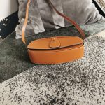 Celine Clutch On Strap Tabou In Triomphe Smooth White/Brown/Black For Women‎ 7in/18cm 10I593DQ1.01CK