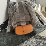 Celine Clutch On Strap Tabou In Triomphe Smooth White/Brown/Black For Women‎ 7in/18cm 10I593DQ1.01CK