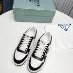 Prada Downtown Sneakers Black For Women 1.2 in/ 3 cm 1E792M_3LKG_F0964_F_030
