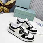 Prada Downtown Sneakers Black For Women 1.2 in/ 3 cm 1E792M_3LKG_F0964_F_030