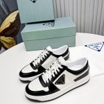 Prada Downtown Sneakers Black For Women 1.2 in/ 3 cm 1E792M_3LKG_F0964_F_030