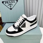 Prada Downtown Sneakers Black For Women 1.2 in/ 3 cm 1E792M_3LKG_F0964_F_030