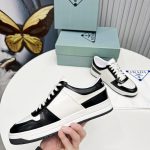 Prada Downtown Sneakers Black For Women 1.2 in/ 3 cm 1E792M_3LKG_F0964_F_030