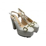 Gucci High Heel Pump White For Women ‎‎723837 BKO00 9049
