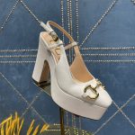 Gucci High Heel Pump White For Women ‎‎723837 BKO00 9049