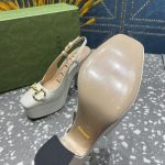 Gucci High Heel Pump White For Women ‎‎723837 BKO00 9049