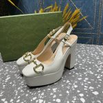 Gucci High Heel Pump White For Women ‎‎723837 BKO00 9049