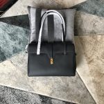 Celine Large Soft 16 Bag In Supple Grained Grey/Black For Women‎ 15in/38cm - 194043CR8.38NO
