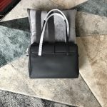 Celine Large Soft 16 Bag In Supple Grained Grey/Black For Women‎ 15in/38cm - 194043CR8.38NO