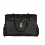 Celine Large Soft 16 Bag In Supple Grained Grey/Black For Women‎ 15in/38cm - 194043CR8.38NO