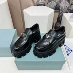 Prada Monolith Ombré Brushed Loafers Black For Women 2.1 in/ 5.5cm 1D649M_3LMH_F0I89_F_B055