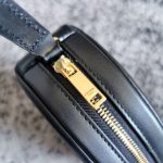 Celine Oval Bag Cuir Triomphe In Smooth Black/White/Brown For Women‎ 8in/20cm 198603DXC.38NO