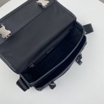 Prada Small Saffiano Shoulder Bag Black For Women 10.2 in / 26 cm