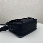 Prada Small Saffiano Shoulder Bag Black For Women 10.2 in / 26 cm