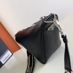 Prada Saffiano Prada Triangle Bag Green/Black/White For Women 11.1 in / 28 cm 2VH155_2FAD_F0458_V_OOO