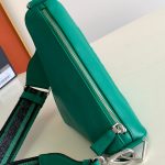 Prada Saffiano Prada Triangle Bag Green/Black/White For Women 11.1 in / 28 cm 2VH155_2FAD_F0458_V_OOO