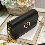 Christian Dior 30 Montaigne Avenue Bag Black For Women 9 in/ 22.5cm M9260UMOA_M900
