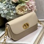 Christian Dior 30 Montaigne Avenue Bag Beige For Women 9 in/ 22.5cm