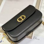 Christian Dior 30 Montaigne Avenue Bag Black For Women 9 in/ 22.5cm M9260UMOA_M900