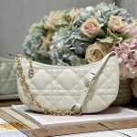 Dior Cd Lounge Bag Black/White For Women in/ 26cm M22626FBE_M900