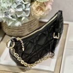Dior Cd Lounge Bag Black/White For Women in/ 26cm M22626FBE_M900