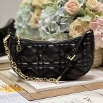 Dior Cd Lounge Bag Black/White For Women in/ 26cm M22626FBE_M900