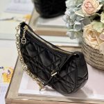 Dior Cd Lounge Bag Black/White For Women in/ 26cm M22626FBE_M900