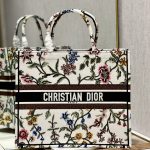 Dior Large Dior Tote Bag Black/White For Women 16.5 in/ 42cm M1286ZEAU_M911