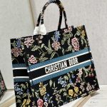 Dior Large Dior Tote Bag Black/White For Women 16.5 in/ 42cm M1286ZEAU_M911