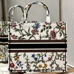 Dior Large Dior Tote Bag Black/White For Women 16.5 in/ 42cm M1286ZEAU_M911