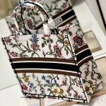 Dior Large Dior Tote Bag Black/White For Women 16.5 in/ 42cm M1286ZEAU_M911