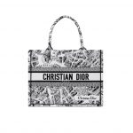 Dior Medium Dior Tote Bag Black And  For Women 14in/ 36cm M1296ZOMP_M041