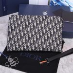 Dior Oblique Jacquard Pouch Black/BeigeFor Women‎ 12in/30cm CD 2OBCA251YSE_H03E