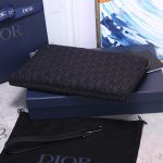 Dior Oblique Jacquard Pouch Black/BeigeFor Women‎ 12in/30cm CD 2OBCA251YSE_H03E