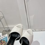 Saint Laurent Jodie Platform Sandals In Smooth White For Women 650258AAAOE1906
