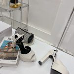 Saint Laurent Jodie Platform Sandals In Smooth White For Women 650258AAAOE1906