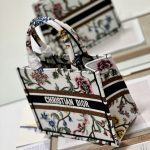 Christian Dior Small Dior Tote Bag White For Women 10.5 in/ 26.5cm