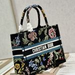 Christian Dior Small Dior Tote Bag Black For Women 10.5 in/ 26.5cm