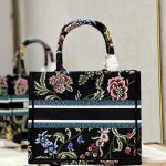 Christian Dior Small Dior Tote Bag Black For Women 10.5 in/ 26.5cm