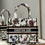 Christian Dior Small Dior Tote Bag White For Women 10.5 in/ 26.5cm