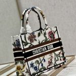 Christian Dior Small Dior Tote Bag White For Women 10.5 in/ 26.5cm